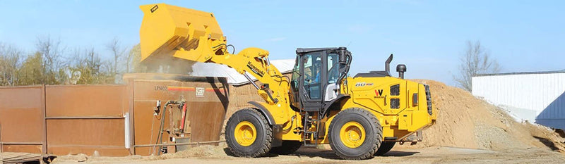 heavy machine rentals from westrax machinery kawasaki front loader moving bulk