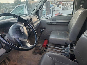 Interior of a vehicle Ford F750 medium-duty commercial truck for sale near Corona CA at Westrax Machinery
