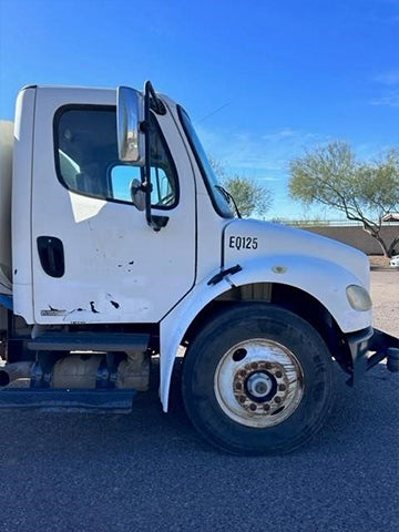 Side of Cab Freightliner Business Class medium-duty truck for sale near Corona CA at Westrax Machinery