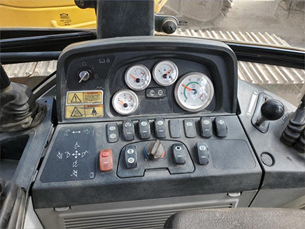 Control panel caterpillar 420E heavy machinery loader backhoe for sale by westrax machinery near corona ca