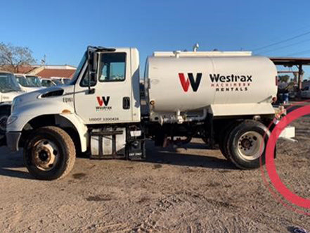 Westrax truck rental vehicle International DuraStar medium-duty trucks for rent near Corona CA at Westrax Machinery
