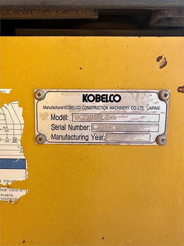 KOBELCO SK230SR heavy machinery for sale near Corona CA at Westrax Machinery