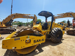 Sakai single drum roller for sale near Corona CA at Westrax Machinery