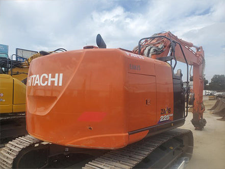 Hitachi excavator on a construction site heavy machinery for sale near corona ca by westrax machinery