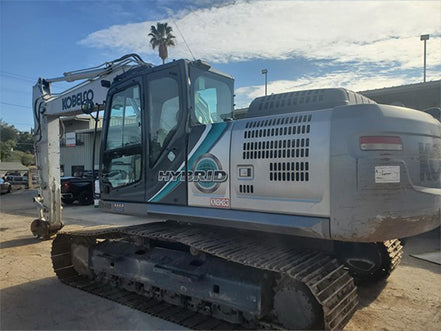 Kobelco SK210 excavator heavy machinery for rent near Corona CA at Westrax Machinery