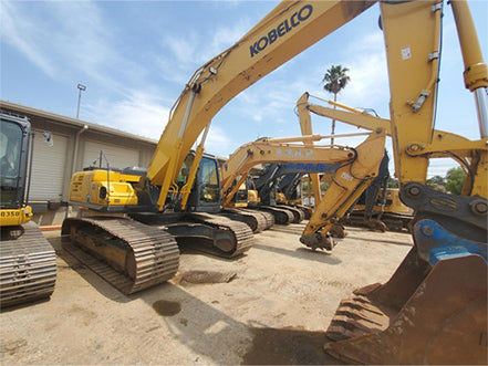 large hydraulic excavator Kobelco for sale near Corona CA at Westrax Machinery