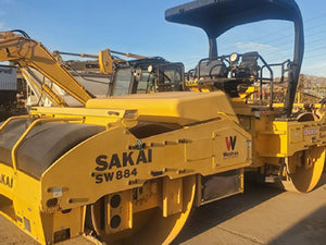 Tandem Asphalt Roller heavy machinery for sale near corona ca 2018 SAKAI SW884 front left